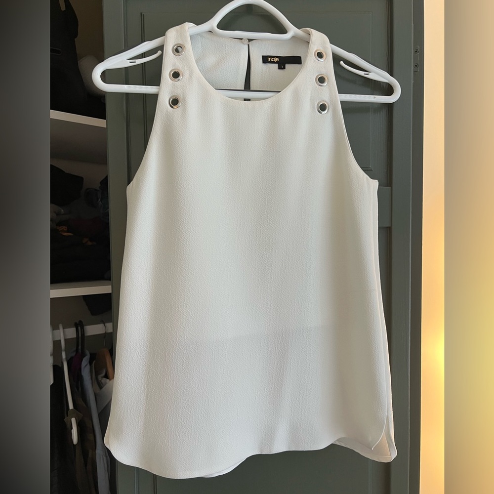 Dressed up sleeveless top from Maje
